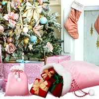 2025 nouveau noël rouge rose velours cordon sac fourre-tout père noël cadeau emballage sac père noël sac cadeau de noël