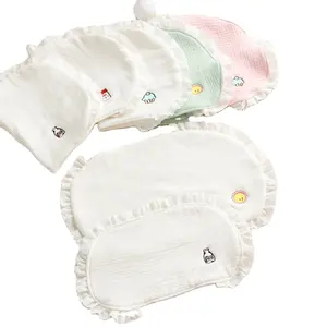 批发夏季薄款 100% 天然有机棉婴儿位置抱枕定制图案印花