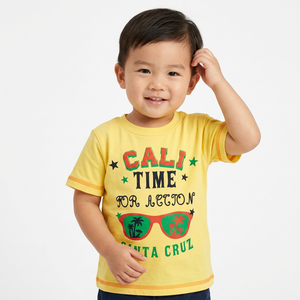 Camiseta de Algodón para Niños al por Mayor, con Estampado de Letras, Manga Corta, para Niños Pequeños, Suave y Transpirable, Fabricante OEM - Product Image 2
