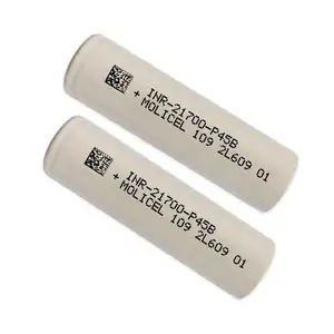 Bateria 4500 v 3.7 para bateria de 21700, célula de bateria p45b Molicel-P45B mah 45a v