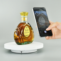 Platine Tournante Électrique à Miroir de 15,5 cm, Présentoir Rotatif Motorisé à 360 Degrés pour Photographie et Exposition de Produits