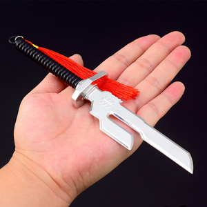 2 modèles de mini <span class=keywords><strong>épée</strong></span>s en métal de haute qualité Anime Jujutsu JJK de 16-20 cm, en alliage, avec emballage sous blister - Product Image 2