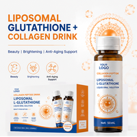 Complément alimentaire liquide oral de beauté quotidienne au glutathion liposomal avancé et au collagène pour un teint éclatant et une meilleure élasticité de la peau