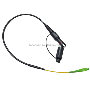 光纤跳线 IP67 防水，SC/APC 单模跳线，3M 10 英寸，铠装连接线，用于 <span class=keywords><strong>FTTA</strong></span> - Product Image 2