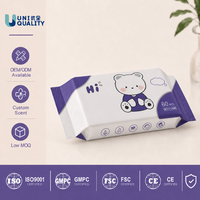 Lingettes humides pour toilettes biodégradables et organiques, personnalisées OEM, pour adultes, vente en gros