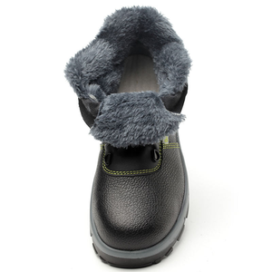 JIANKUN Zapatos de Seguridad Antipinchazos Unisex de Cuero en Relieve, Botas de Trabajo Antideslizantes con Placa de Hierro y Punta de Hierro para Construcción - Product Image 3