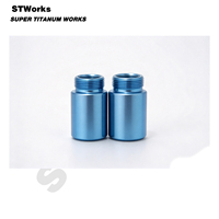 Pièces usinées CNC en titane Gr5, pièces EDC en titane coloré anodisé, stylo en titane et pièces de stylo en titane