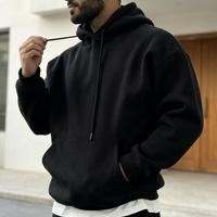 Setelan Olahraga Kasual Musim Dingin Fleece Tebal Polos Custom, setelan celana olahraga dan hoodie polos, Harga Kompetitif