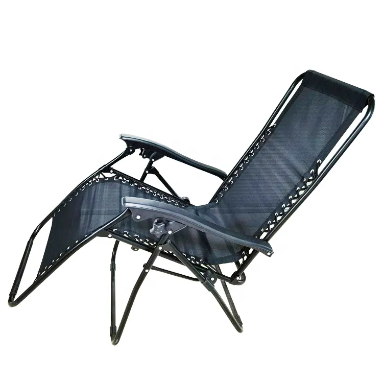 Zero Gravity Outdoor Adjustable Steel Folding Relaxing Camping Recliner Portable Beach Chair