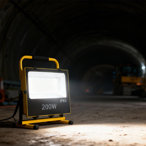 Projecteurs portables 50W avec batterie rechargeable IP65 étanche pour chantiers de construction, camping, sauvetage d'urgence - Product Image 5