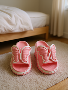 Pantofole a forma di farfalla rosa in EVA con punta aperta e imbottitura, da donna, per la casa, estive, taglie 37 38 39 40 - Product Image 2