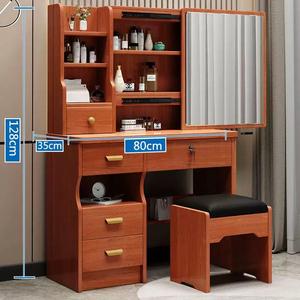 Meuble de maison, coiffeuse au design simple avec petit tabouret, coiffeuse de maquillage bon marché, <span class=keywords><strong>commode</strong></span> <span class=keywords><strong>blanche</strong></span> pour chambre à coucher avec miroir pour filles - Product Image 5