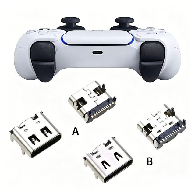 USB Type-C Charging Port Socket for PS5 V1.0 V2.0 V30 Controller Charger Connector Jack for PS5 BDM-010 020 030