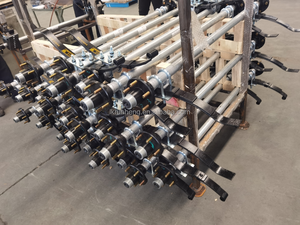 Essieu de remorque utilitaire complet de 3500 lb sans frein avec moyeu de roue libre et ensemble de ressorts à 4 feuilles à <span class=keywords><strong>double</strong></span> œil - Product Image 4