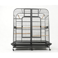 Cage d'élevage de pigeons pliable en acier inoxydable à montage facile, avec plateaux métalliques, pour pigeons de course, directement de l'usine