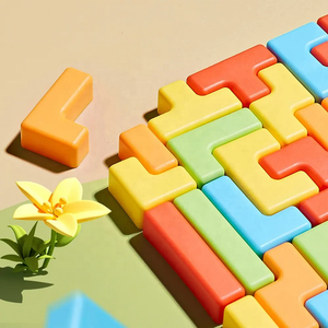 Bloc ABS pour enfants <span class=keywords><strong>fusée</strong></span> spatiale 3D stéréo Puzzle jouets de construction intéressants pour l'éducation précoce et la formation logique - Product Image 3