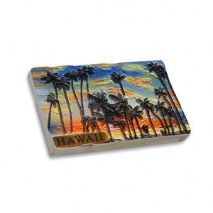 Imán de nevera con forma de logotipo 3D de la isla de Hawái, recuerdo de boda, regalo para invitados, recuerdo de Hawái - Product Image 3