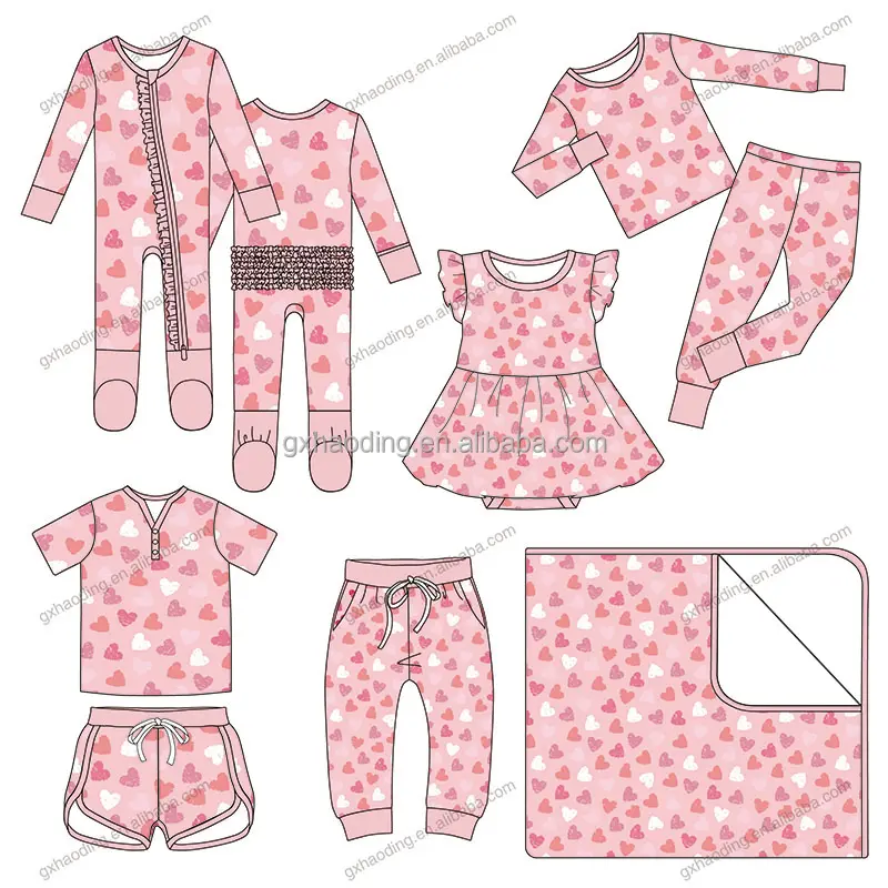 2024 frühling kleinkind nachtwäsche faltedeckel baby strampler bambus rüschen jumpsuit bodysuit digitaldruck babywäsche marke individuell