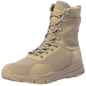 Bottes tactiques respirantes en mesh pour hommes TSB01, toutes saisons, pour la randonnée en plein air, disponibles en noir et kaki. - Product Image 4