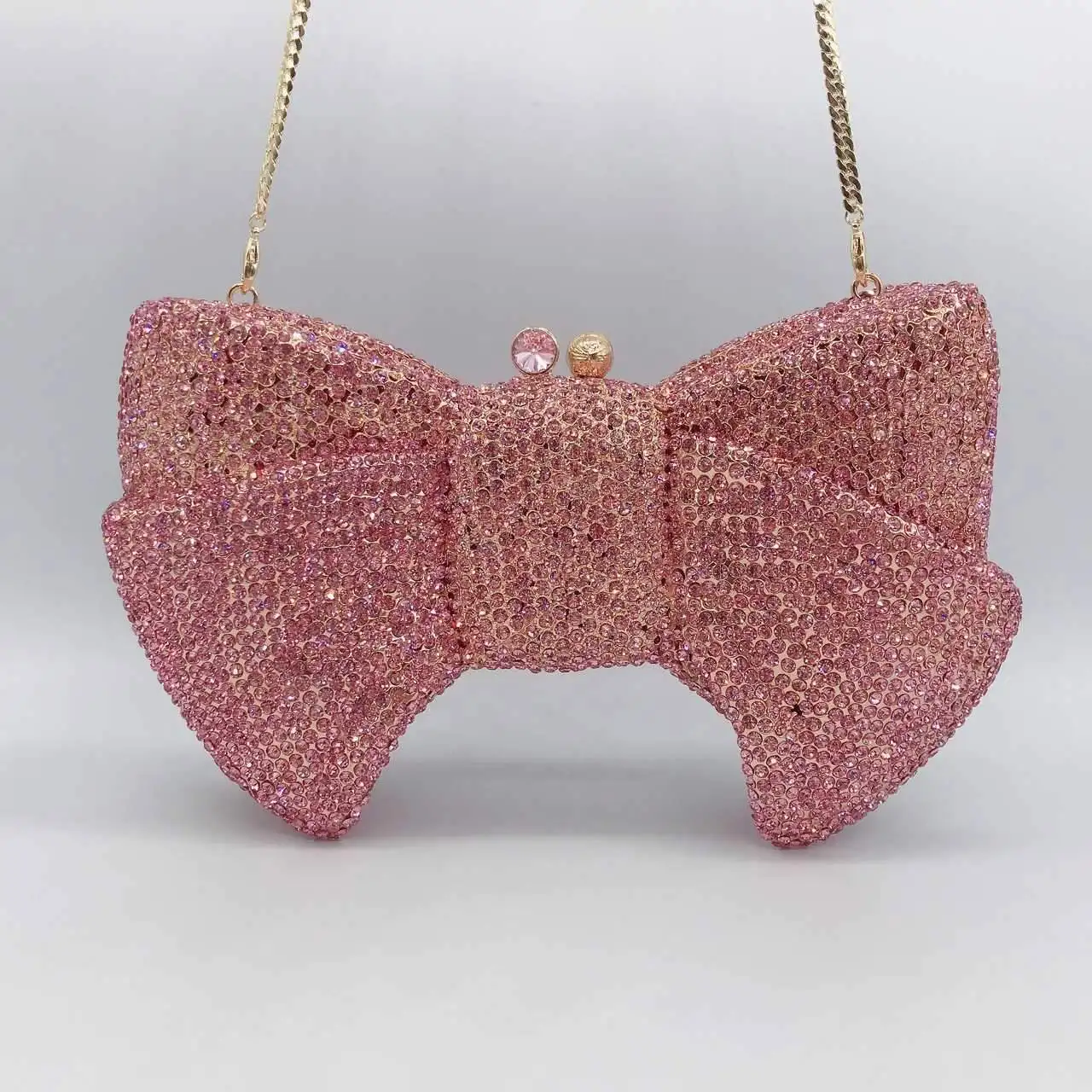 2023 Luxury boutique Bags Women Crystal Rhinestone Bow Handbag Party Clutches Wedding Bowknot Purse Evening Bags