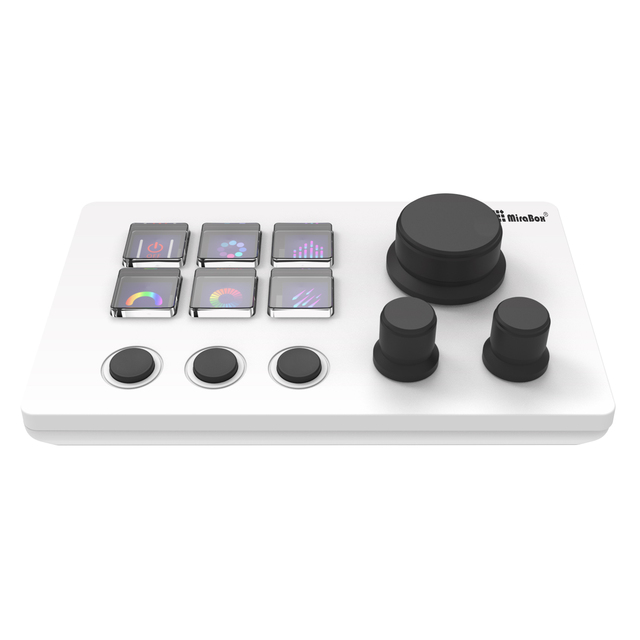 Visual Stream Deck Keyboard 6 Keys Live Content Creation Controller Custom Button Windows/Macos/Android/iOS