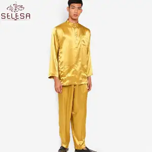 Ince gömlek suudi Thobe arap Thobes müslüman giyim Dubai Markemuslim giyim Kurta tasarımları erkekler için şık