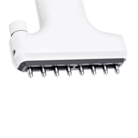AELAB Plaque de pipettes multi-canaux électronique en plastique à espacement variable, 4, 6, 8, 12 canaux, haute précision, avec réglage du pas