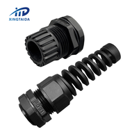 PG21 Plastic CordGrip Nylon Strain Relief Flex Protecting CE ROHS Spiral Cable Glands