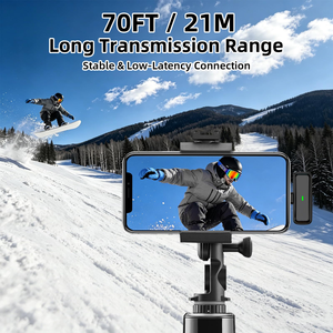 Professional 4Mic 100 Meters Wireless <b>Microphone</b> 4 Channels Vlogging Recording Lavalier Wireless <b>Microphones</b> with Charging Bank - Product Image 4