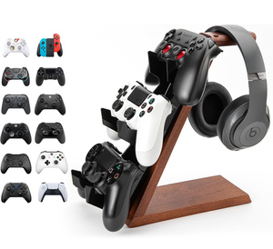 <span class=keywords><strong>Support</strong></span> de manette <span class=keywords><strong>en</strong></span> <span class=keywords><strong>bois</strong></span> à 3 niveaux compatible avec les accessoires de jeu PC, <span class=keywords><strong>support</strong></span> de <span class=keywords><strong>casque</strong></span>, <span class=keywords><strong>support</strong></span> de manette de jeu vidéo - Product Image 1