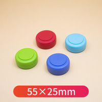 Boîte en plastique PP de 35 ml, petite boîte ronde écologique vide pour ranger les tampons dissolvants pour vernis à ongles, accessoires pour ongles