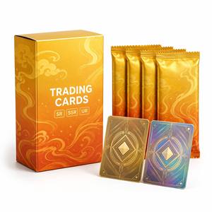 Boîte de boosters de cartes à collectionner personnalisée de la marque Keji, écologique, durable, coins arrondis, finition vernie, OEM, 18 paquets de cartes - Product Image 1