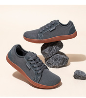 Baskets décontractées respirantes en maille pour hommes, confortables et élastiques, grandes tailles 46, à bout large, style pieds nus, pour l'extérieur
