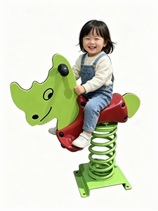 Drôle intérieur/extérieur en plastique printemps équitation cheval parc d'attractions installations enfants PE conseil cheval à bascule jouets - Product Image 1