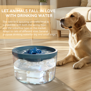Fontaine à eau automatique ronde transparente pour animaux de compagnie, 4,5 L, grande fontaine à eau intelligente pour chien et chat - Product Image 4