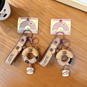 Creative Oil Kapi Bala Donut Mousqueton Porte-clés Mignon En Plastique Écologique Petit Cadeau En Gros - Product Image 3