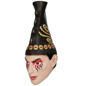 Accesorios de disfraz de Reina <span class=keywords><strong>Bruja</strong></span> Mágica, sombrero de cuerno largo negro para Navidad y Halloween, tocado de mascarada, accesorios para fiestas - Product Image 3