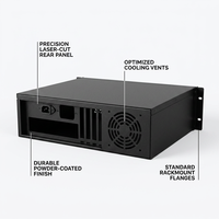 Boîtier de serveur en rack 19 pouces en aluminium personnalisé, fabrication directe d'usine TCJH, boîtier d'ordinateur industriel, certifié ISO, carte de circuit imprimé interne