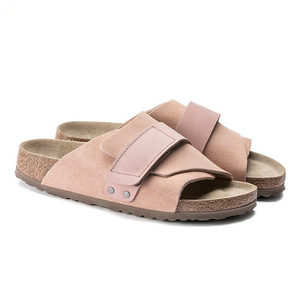 Chaussures d'été 2026 les plus vendues, antidérapantes, en <span class=keywords><strong>cuir</strong></span> véritable, avec semelle en liège, pour adultes, sabots décontractés, pantoufles d'extérieur pour homme - Product Image 4