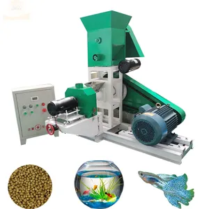 Ponds use floating fish cat dog feed processing machines pet food extruder pellet making machine food puffing snack puff maker