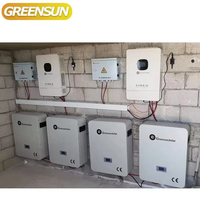 Greensun système d'alimentation hybride solaire et éolienne 5kw 8kw 10kw 12kw Kit de système solaire domestique à phase divisée 110/120v