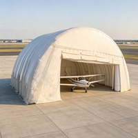 Abri d'aviation gonflable en PVC de haute qualité, sur mesure, quatre saisons, double couche, imperméable, une chambre, pour entrepôt d'avions