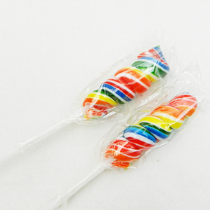 Bâtons de <span class=keywords><strong>sucette</strong></span> écologiques en forme de spirale colorée <span class=keywords><strong>sucette</strong></span> aromatisée fruitée avec présentoir en vrac emballé - Product Image 2