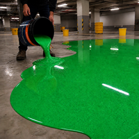 Peinture époxy pour sols en sable coloré, résistante et durable, auto-nivelante, de qualité industrielle, application au pinceau