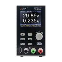 Fuente de Alimentación CC de un Canal OWON SPE3103 SPE6103, Ajustable para Laboratorio, Pantalla LCD de 2.8 Pulgadas, Entrada de 220V, Salida de 60V, 10A