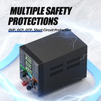 Fuente de Alimentación CC Ajustable de 30V 10A 300W con Pantalla Digital, Doble USB, Memoria y OVP para Reparación de Placas Base de Teléfonos Móviles y Pruebas de Laboratorio