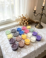Maßgefertigte Private Label Luxus-Geschenkbox Sojawachs-Glas-Set 20 Duftkerzen mit Kristallen für Meditation