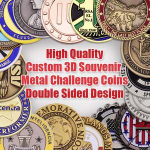 Conception personnalisée en usine, matrices de découpe, pièces commémoratives 3D personnalisées avec motifs animaliers, émail, souvenirs du zoo, en métal plaqué or, découpe à la corde - Product Image 3