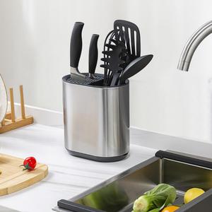 Stainless Steel Small Soap and Sponge Holder Sink Organizer Caddy Quick Dry Countertop <strong>Tidy</strong> Utensil Holder <strong>Kitchen</strong> - Product Image 2