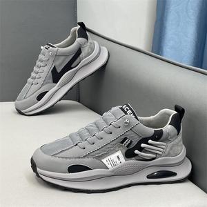 Men's Casual <b>Sneakers</b> Summer Wholesale Breathable Comfortable Increasing Height Design - Product Image 2